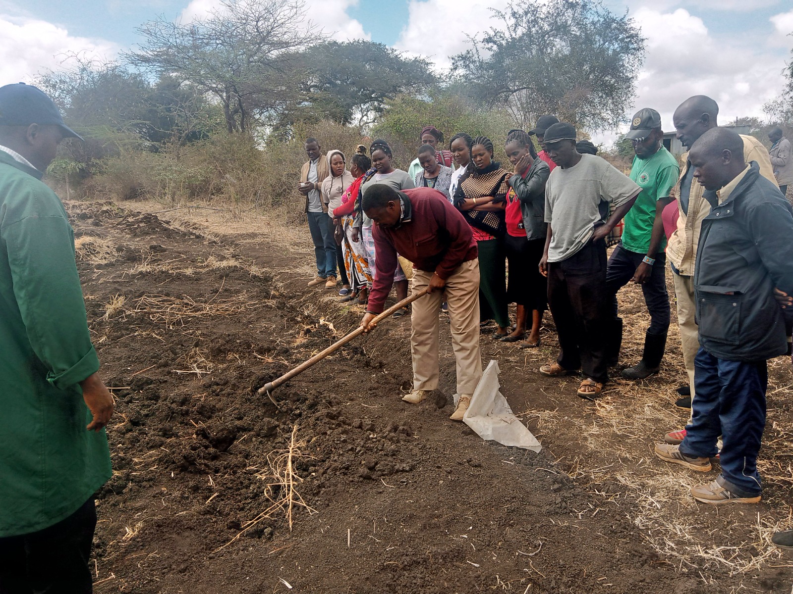 Field demonstration of soil preparation